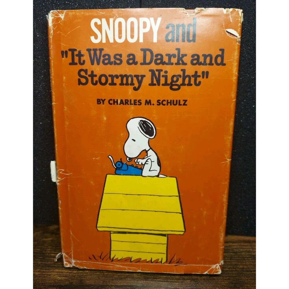 SNOOPY AND "IT WAS A DARK AND STORMY NIGHT" Charles M. Schulz -Book Club Edition